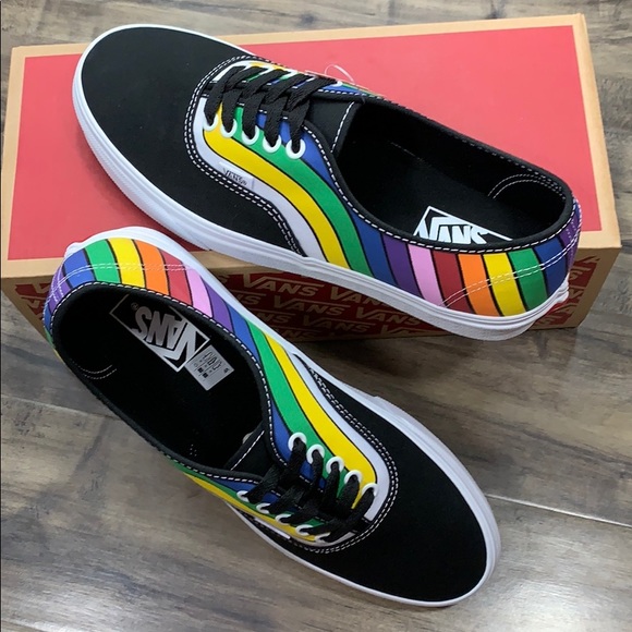 •VANS AUTHENTIC Refract Black/True White/Multi men’ - Picture 14 of 16